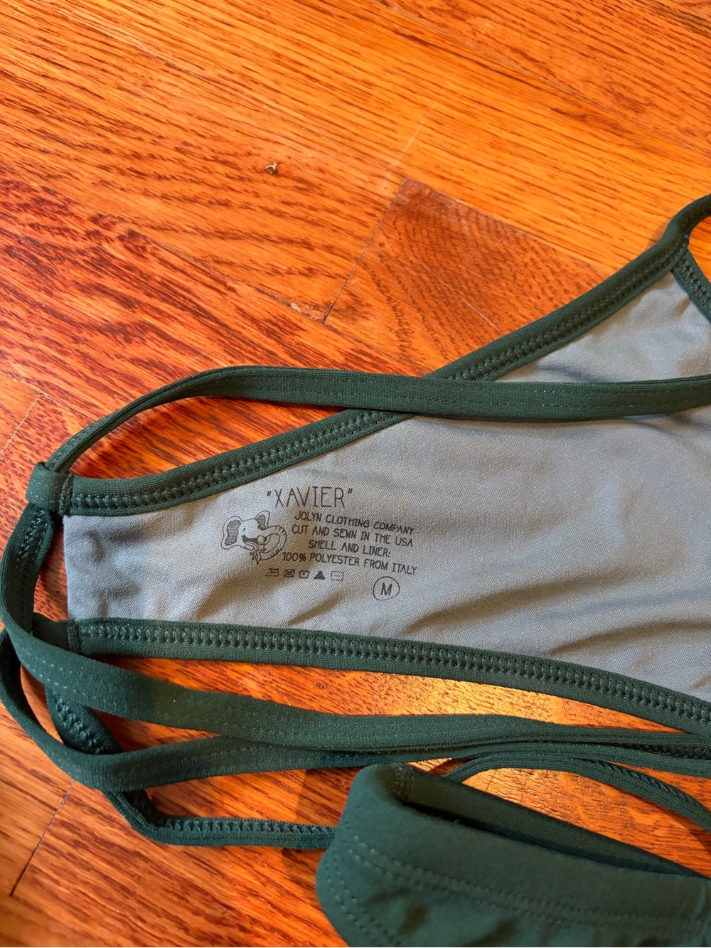 Jolyn Forest Green Two-Piece Bikini Set M/L - Picture 3 of 5